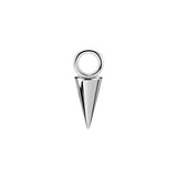 Nickelfreier Stahl Click-Ring Charm - Kegel Silber