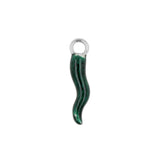 Nickelfreier Edelstahl-Click-Ring-Anhänger - Pepper Silber