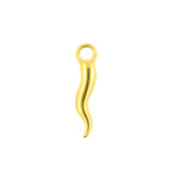 Nickelfreier Edelstahl-Click-Ring mit Anhänger - Pepper Gold