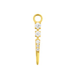 Nickelfreier Click-Ring-Anhänger aus Stahl – Pendel Gold