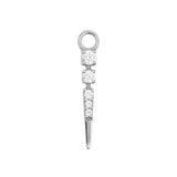 Nickelfreier Stahl-Click-Ring Anhänger – Pendel Silber