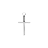 Chirurgenstahl Click-Ring Anhänger - Cross Medium