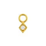 Chirurgischer Edelstahl Click-Ring Anhänger – Diamond Gold