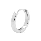 Chirurgischer Stahl Click Hoop Ohrringe Silber