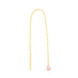 Chirurgischer Stahl-Ohrthreader mit Opal-Kugel Pink Opal