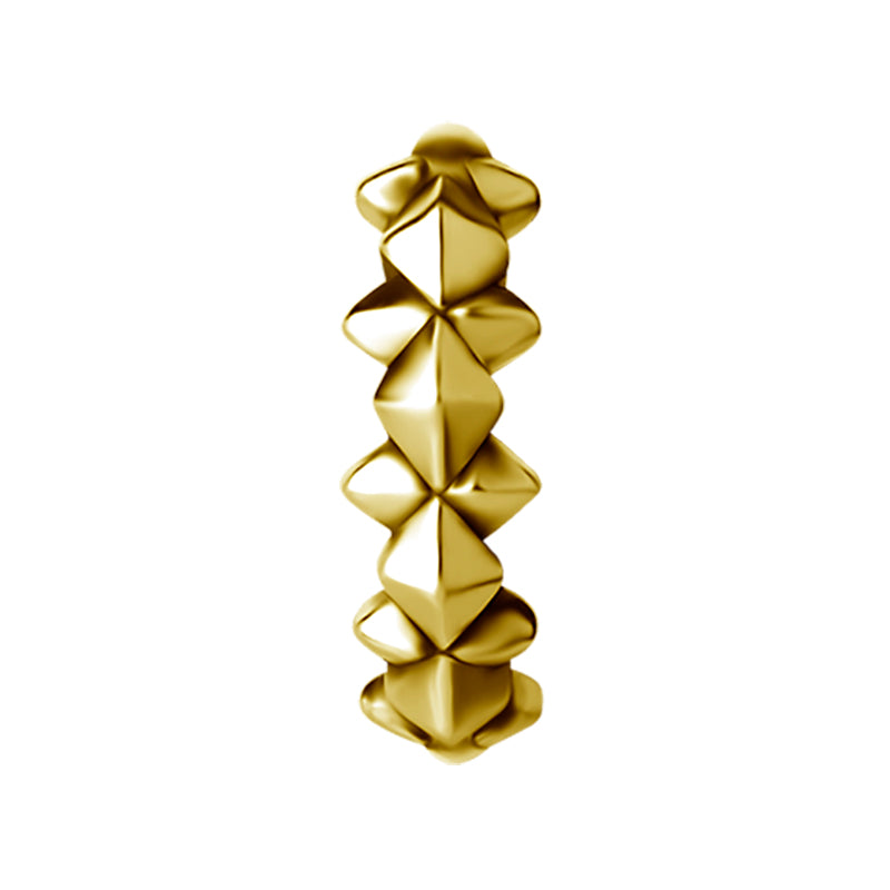 Click Hoop Oorbellen - Spikes Goud