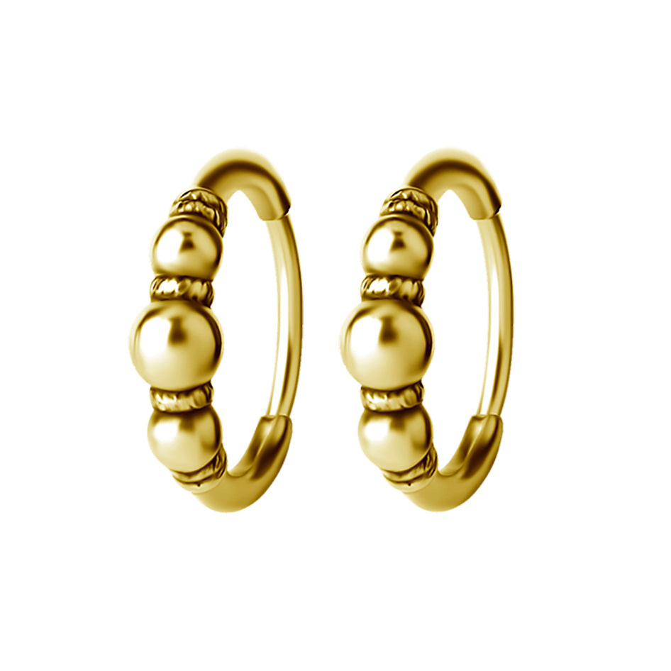Click Hoop Oorbellen - Bali Goud