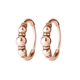Click Hoop-Ohrringe - Bali Roségold