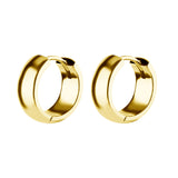 Nickelfreie Edelstahl-Click-Creolen - gewölbt - 5,5 mm breit Gold