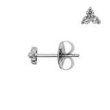 Chirurgischer Stahl Trinity Ohrstecker Klar