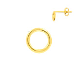 Chirurgische Edelstahl Ohrstecker mit Kreis-Design Gold