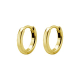 Chirurgische Edelstahl-Click-Creolen – Gold