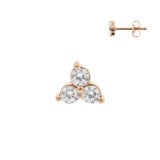 Chirurgstahl Trinity Ohrstecker - 5 mm Roségold