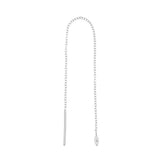 Chirurgischer Edelstahl Ohr-Threader – Zirkonia Marquise Silber