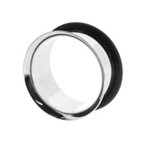 Chirurgischer Stahl Single Flared Eyelet Silber