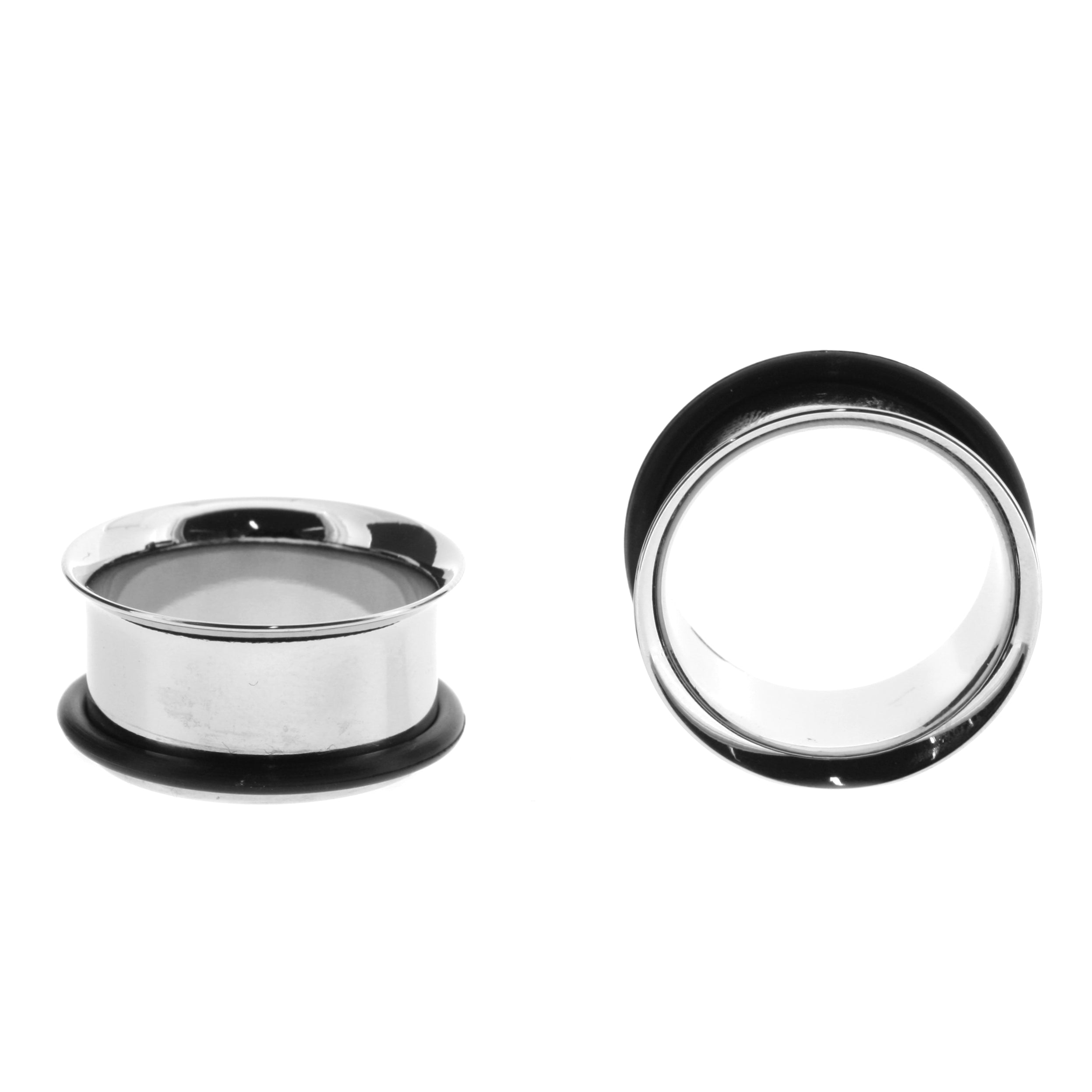 Chirurgisch Stalen Single Flared Eyelet Zilver