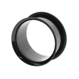Chirurgischer Stahl Single Flared Eyelet Schwarz