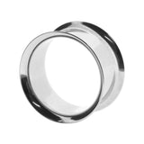Chirurgischer Stahl Double Flared Eyelet Silber