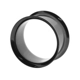 Chirurgischer Stahl Double Flared Eyelet Schwarz