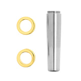 Komplettes Dehnungsset – 2 goldene Titanium-Tunnel + Dehnstab