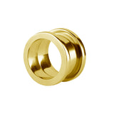 Nickelfreier Stahltunnel mit Innengewinde Gold