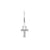 925 Zilver Alfabet Letter Oorbel - T Zilver