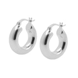 925 Silber Creolen – Glatter Silberring