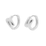 925 Silber Creolen - Twist - Silber