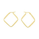 925 Silber Ohrringe - Diamond Gold
