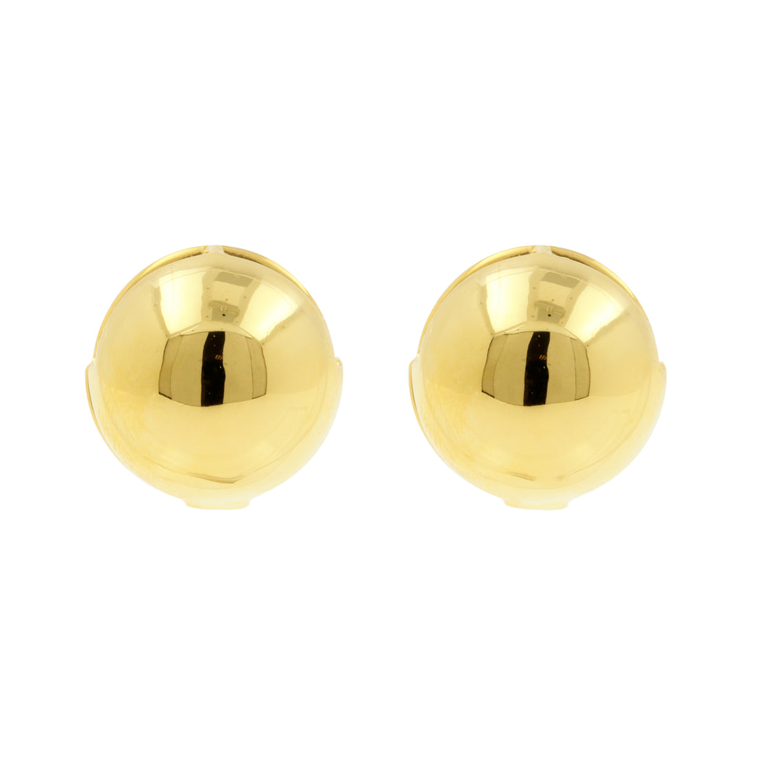925 Zilver Oorclickers - Dome Goud