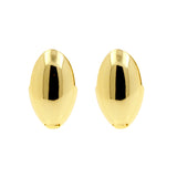 925 Silber Ohrhänger - Ellipse Gold