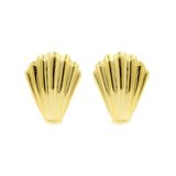 925 Silber Ohr-Clicker - Shell Gold