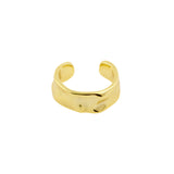 925 Silber Ohrklemme - Organic Small Gold