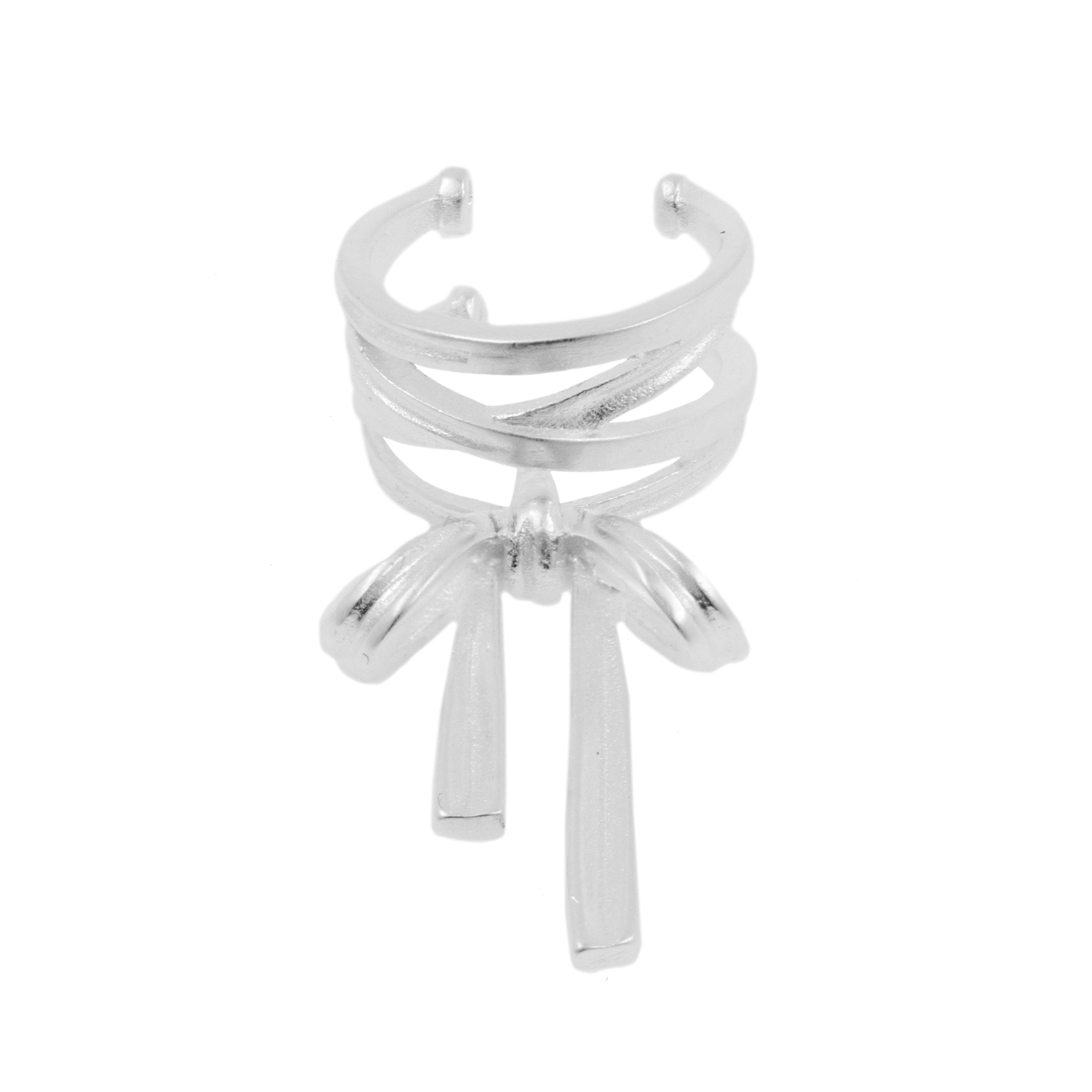 925 Zilver Oor Cuff - Bow Rings - Zilver