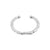 925 Silver Ear Cuff - Grunge Ring - Silver