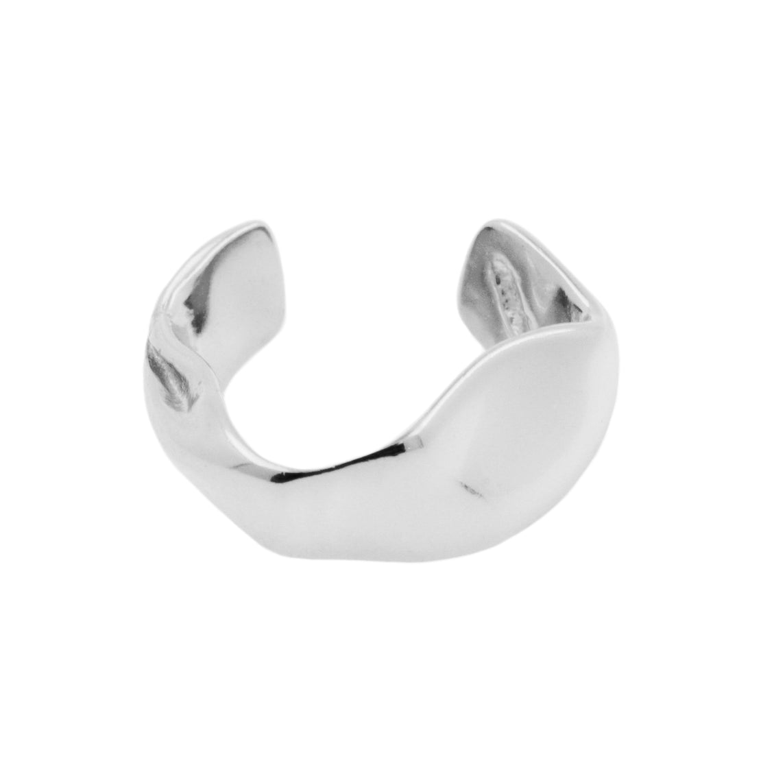925 Zilver Oor Cuff - Organic Band - Zilver