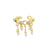 925 Silver Ear Cuff - Jewel Chain - Gold