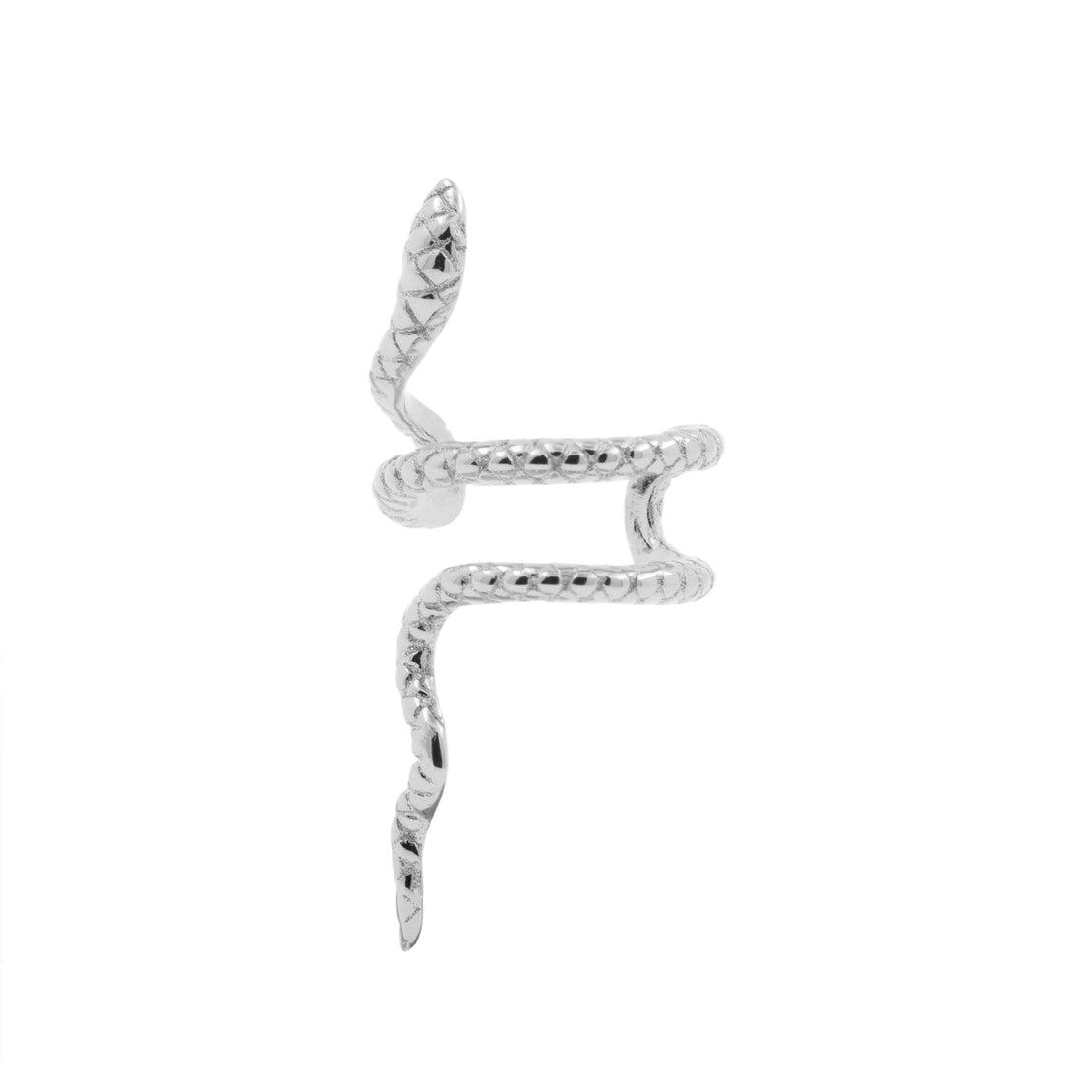 925 Silver Ear Cuff Snake - Left Silver