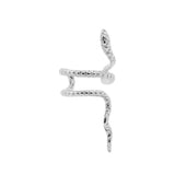 925 Silber Ohr-Cuff Schlange - Rechts Silber