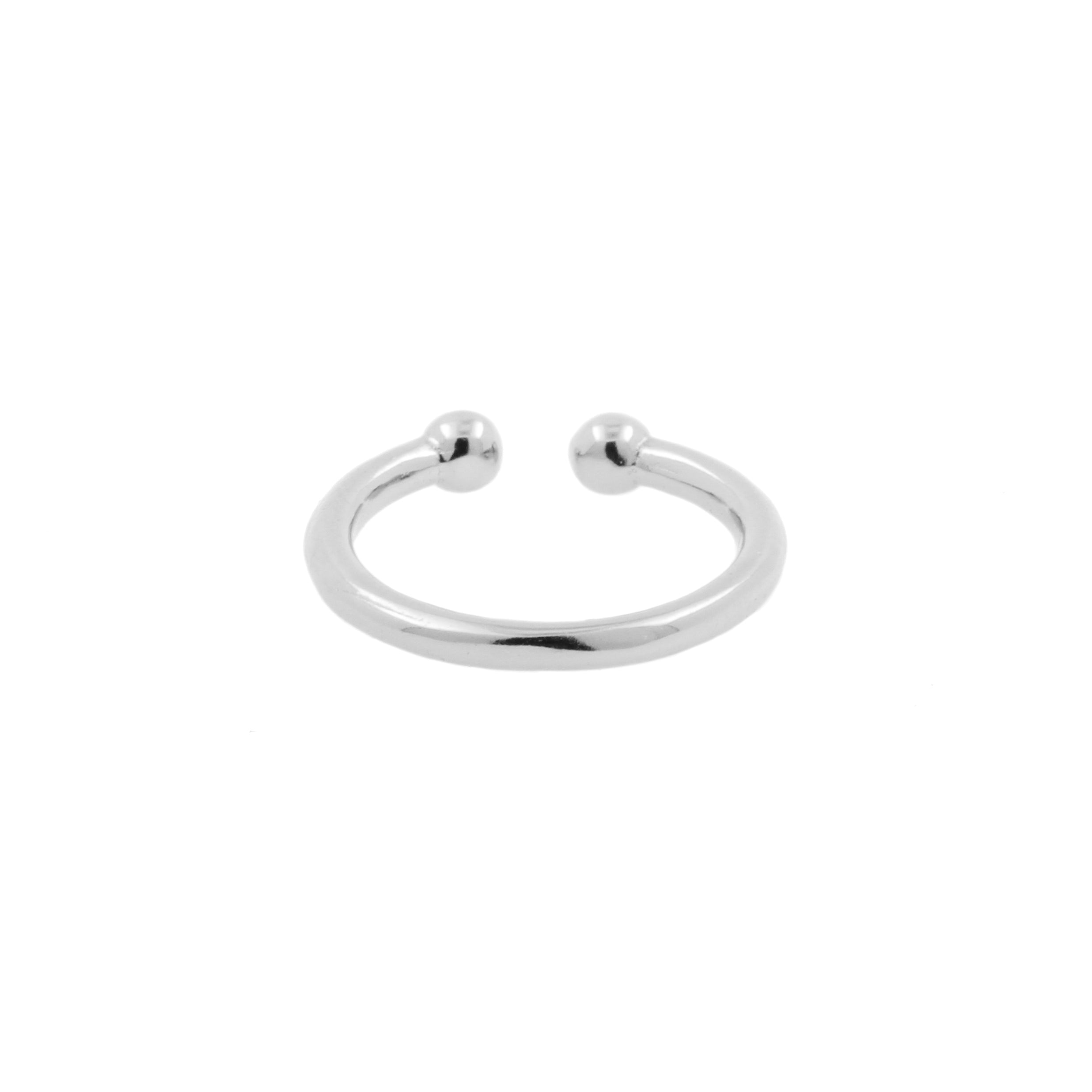 925 Silver Slip-On Cuff Ring Silver
