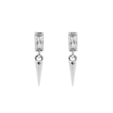 925 Silber Ohrstecker Hänger - Gem Stud Silber