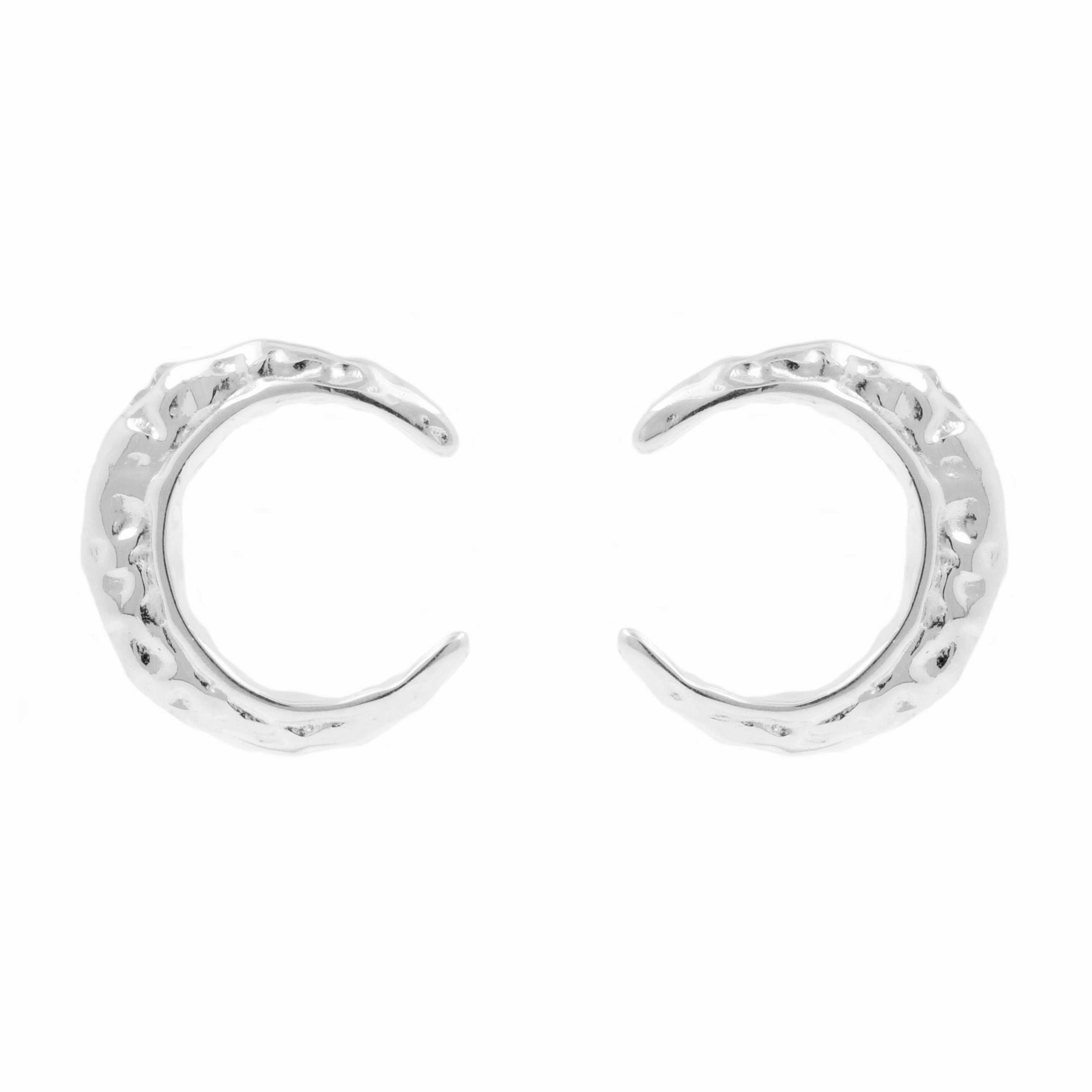 925 Zilver Oorstekers - Moon Zilver
