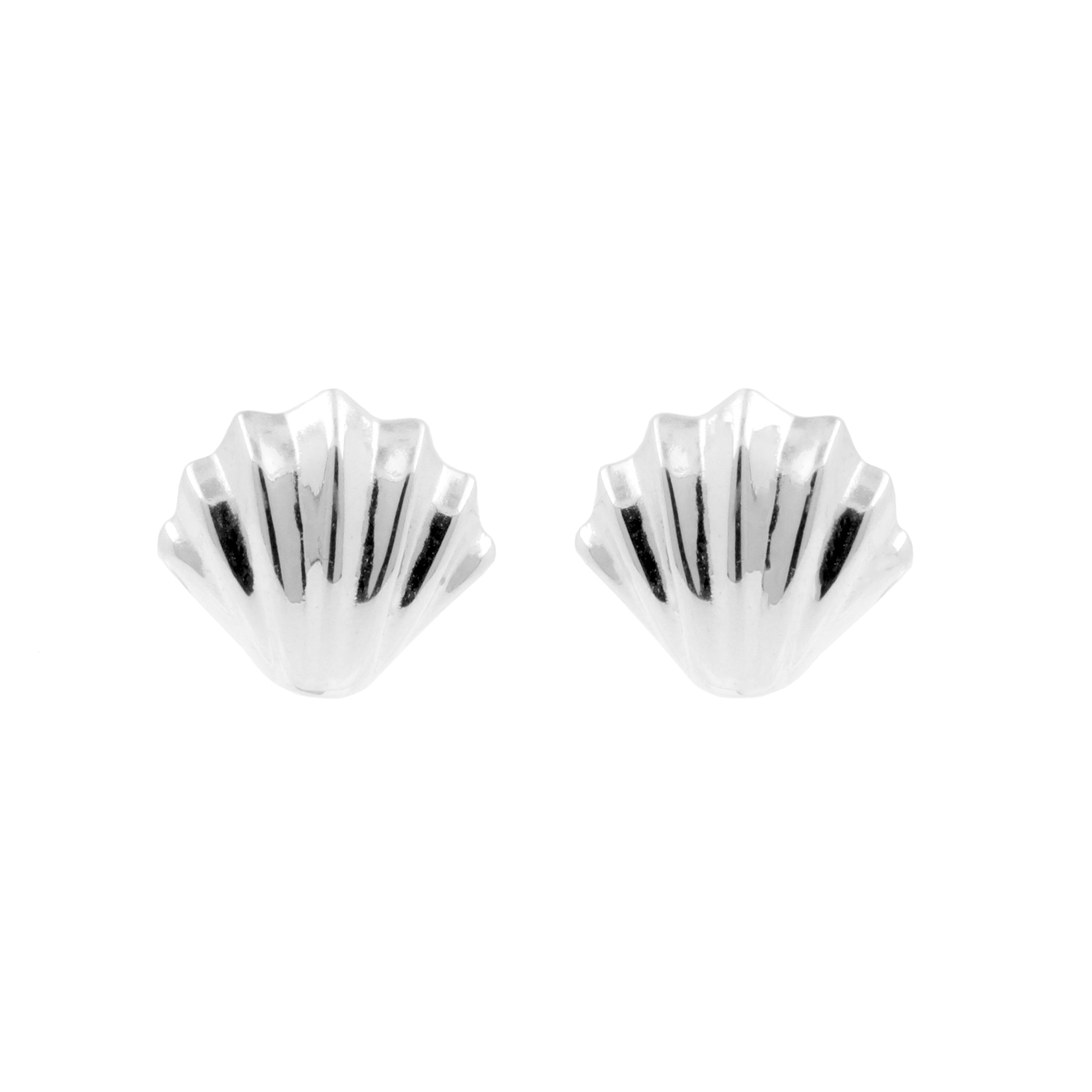 925 Zilver Oorstekers - Shell Zilver