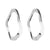 925 Zilver Oorstekers - Organic Oval Zilver