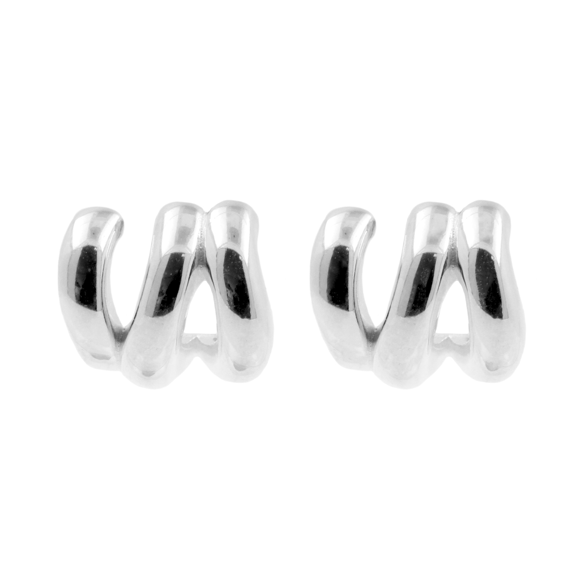 925 Zilver Oorstekers - Twisted Zilver
