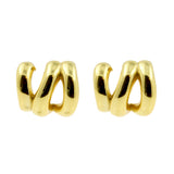 925 Silber Ohrstecker – Twisted Gold