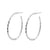 925 Silver Ear Studs - Hoops Textured - Silver