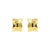 925 Silver Ear Studs - Bangle Wavy - Gold