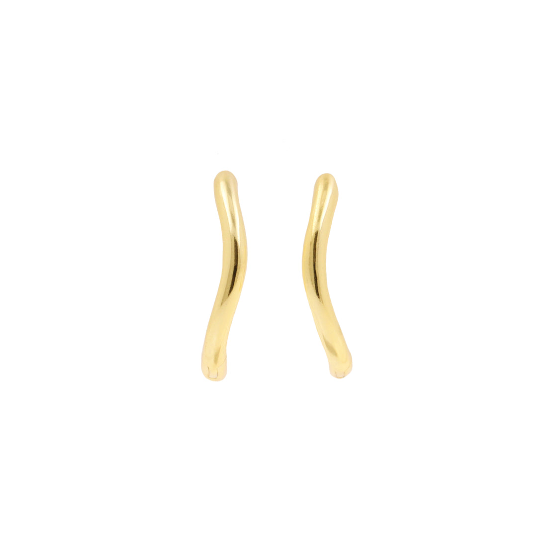925 Zilver Oorringen - Golvend Goud