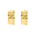 925 Silver 925 Silver Ear Hoops - Pyramid Bangle Gold